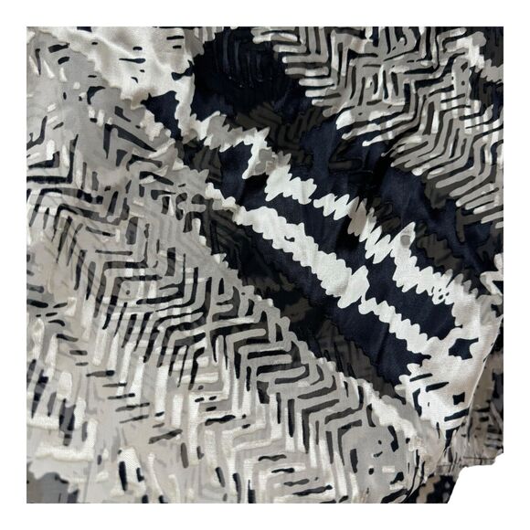 St John Sleeveless Blouse Womens Large Silk Cowl Neck Neutral Sheer Champagne - Picture 8 of 12